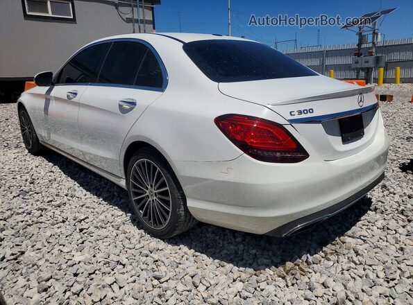 55SWF8DB2KU285578 2019 MERCEDES-BENZ C White Задня ліва чверть