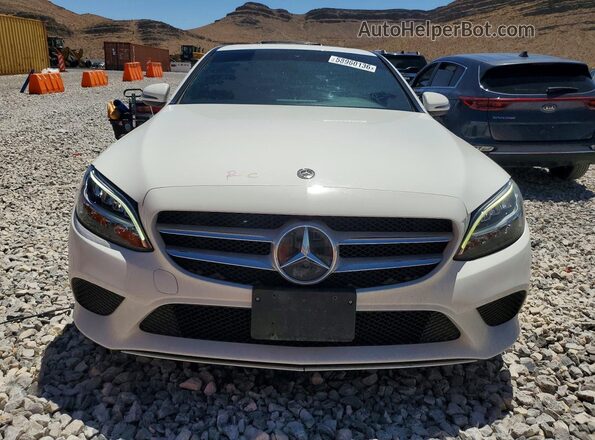 55SWF8DB2KU285578 2019 MERCEDES-BENZ C White Вид спереду