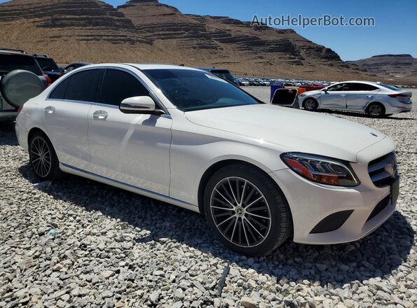 55SWF8DB2KU285578 2019 MERCEDES-BENZ C White Передня права чверть