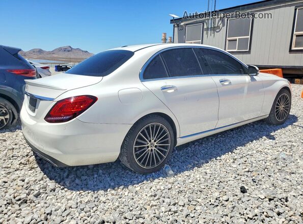 55SWF8DB2KU285578 2019 MERCEDES-BENZ C White Задня права чверть