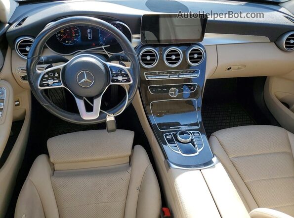 55SWF8DB2LU326065 2020 MERCEDES-BENZ C Blue Dashboard view