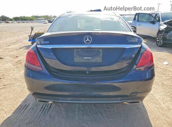 55SWF8DB2LU326065 2020 MERCEDES-BENZ C Blue Rear view