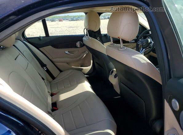 55SWF8DB2LU326065 2020 MERCEDES-BENZ C Blue Rear seats view