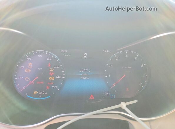 55SWF8DB2LU326065 2020 MERCEDES-BENZ C Blue Instrument cluster view