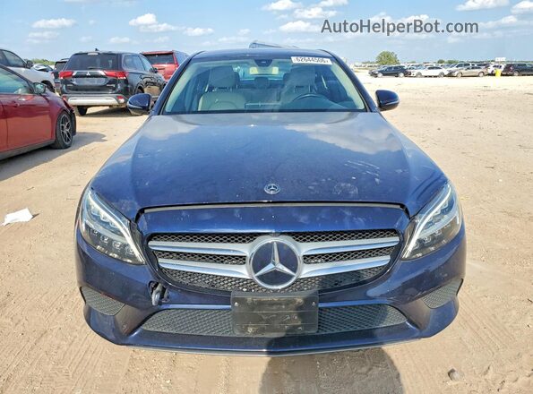 55SWF8DB2LU326065 2020 MERCEDES-BENZ C Blue Front view