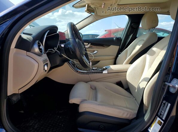 55SWF8DB2LU326065 2020 MERCEDES-BENZ C Blue Front interior view