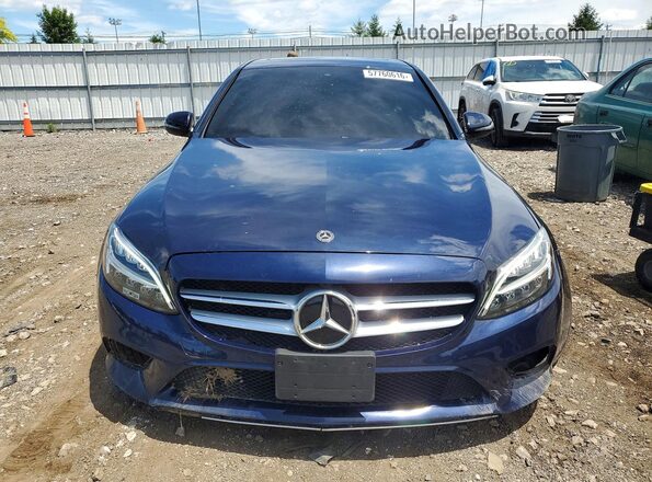 55SWF8DB4KU291012 2019 MERCEDES-BENZ C Blue Widok z przodu