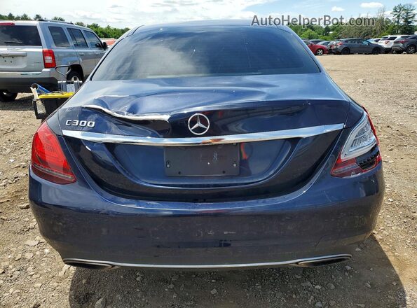 55SWF8DB4KU291012 2019 MERCEDES-BENZ C Blue Widok z tyłu