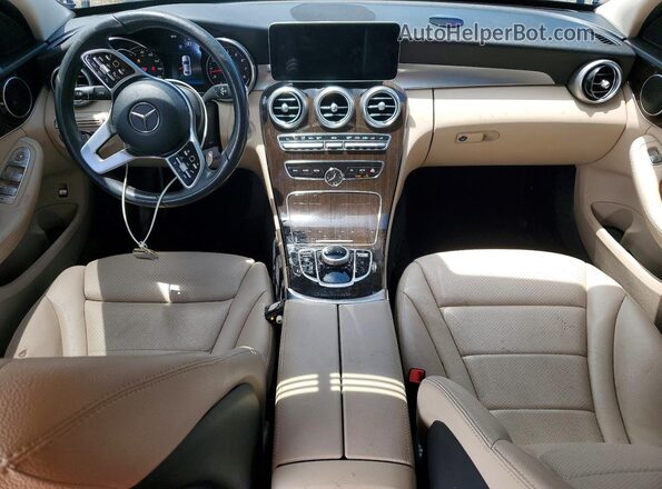 55SWF8DB4KU291012 2019 MERCEDES-BENZ C Blue Widok deski rozdzielczej