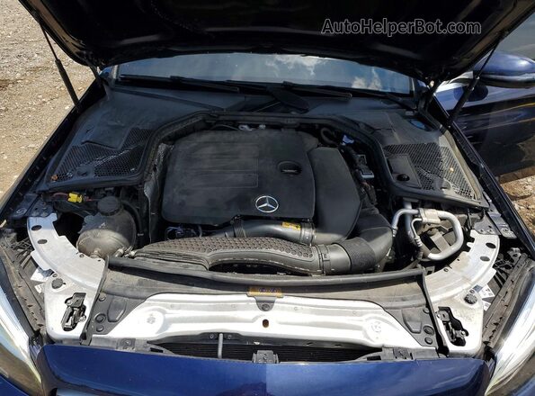 55SWF8DB4KU291012 2019 MERCEDES-BENZ C Blue Widok wnętrza z tyłu