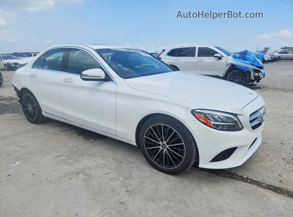 55SWF8DB4KU310383 2019 MERCEDES-BENZ C White Front right