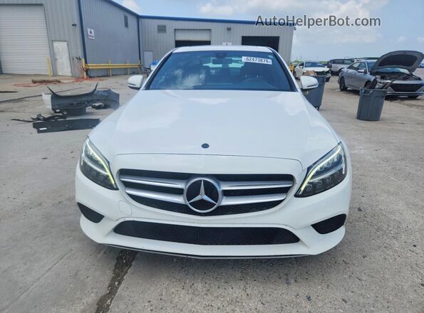 55SWF8DB4KU310383 2019 MERCEDES-BENZ C White Front view