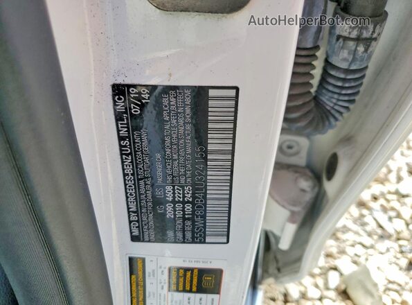 55SWF8DB4LU324155 2020 MERCEDES-BENZ C Белый Вид наклейки с VIN-кодом