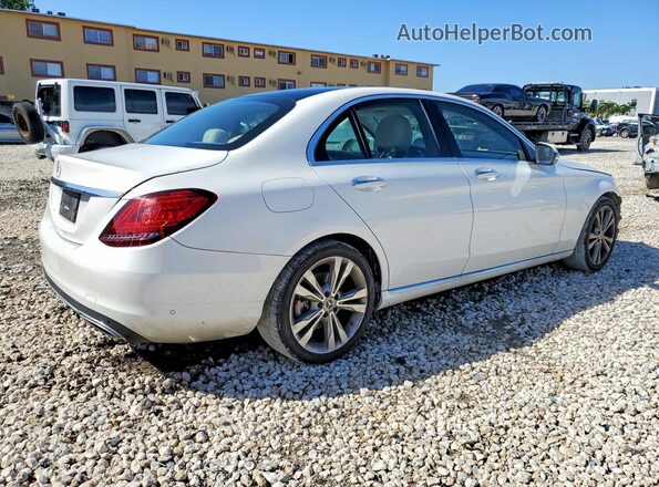 55SWF8DB4LU324155 2020 MERCEDES-BENZ C Белый Задняя правая четверть