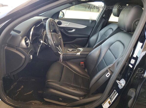 55SWF8DB5KU320405 2019 MERCEDES-BENZ C Black Front interior view