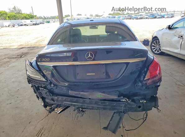 55SWF8DB5KU320405 2019 MERCEDES-BENZ C Black Rear view