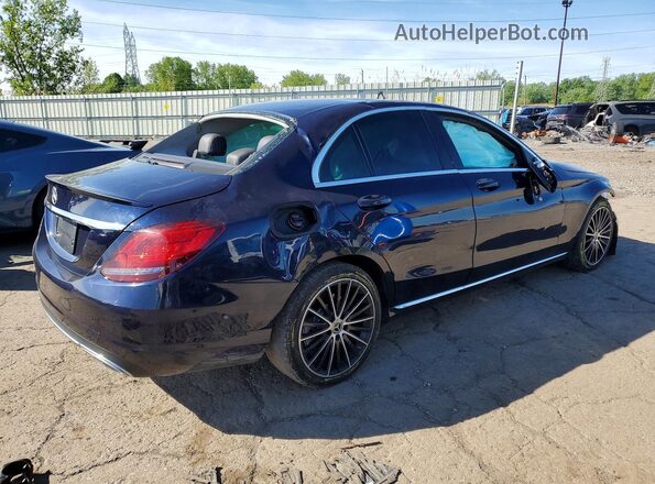55SWF8DB6KU288225 2019 MERCEDES-BENZ C Blue Tył prawy