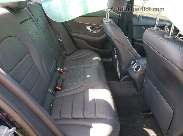 55SWF8DB6KU288225 2019 MERCEDES-BENZ C Blue Widok tylnych siedzeń