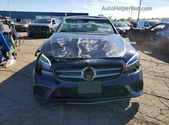 55SWF8DB6KU288225 2019 MERCEDES-BENZ C Blue Widok z przodu