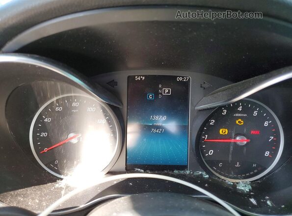 55SWF8DB6KU288225 2019 MERCEDES-BENZ C Blue Widok zestawu wskaźników