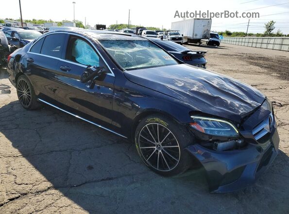 55SWF8DB6KU288225 2019 MERCEDES-BENZ C Blue Przód prawy