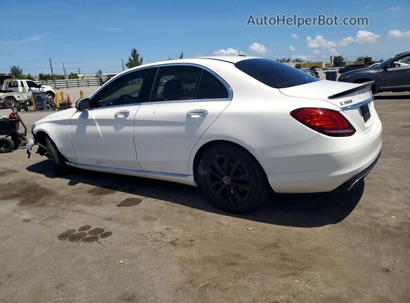 55SWF8DB6KU296583 2019 MERCEDES-BENZ C White Tył lewy