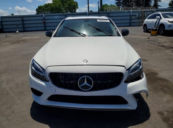 55SWF8DB6KU296583 2019 MERCEDES-BENZ C White Widok z przodu