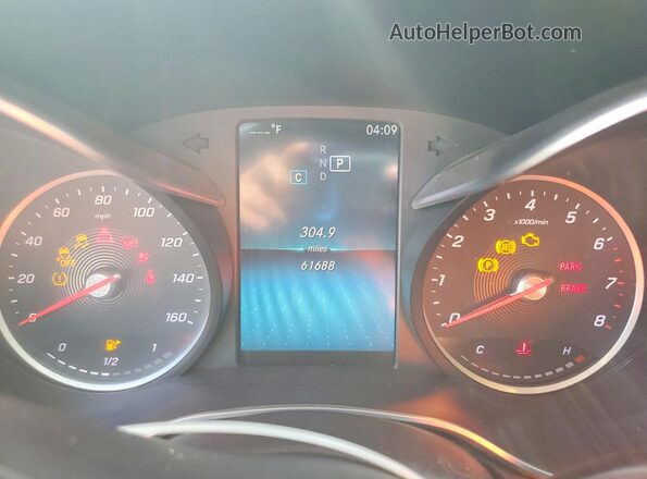 55SWF8DB6KU303421 2019 MERCEDES-BENZ C Black Սարքավորումների վահանակի տեսք