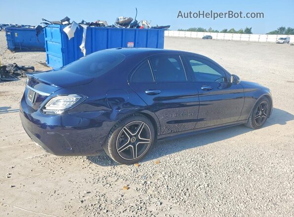 55SWF8DB6LU327252 2020 MERCEDES-BENZ C Синий Задняя правая четверть