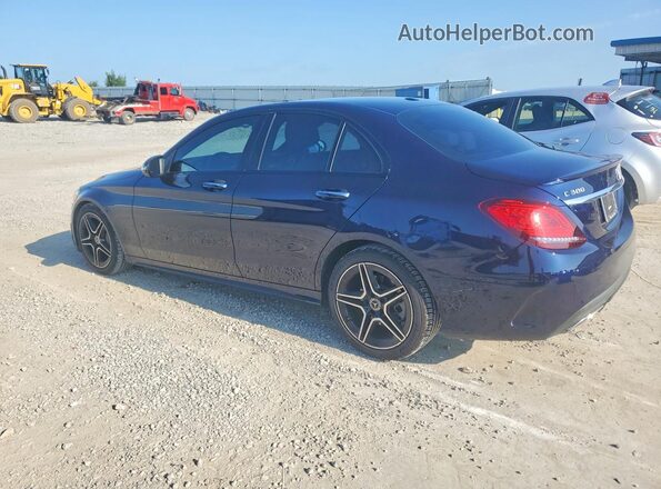55SWF8DB6LU327252 2020 MERCEDES-BENZ C Синий Задняя левая четверть
