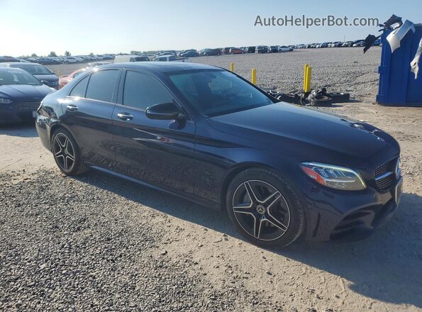55SWF8DB6LU327252 2020 MERCEDES-BENZ C Синий Передняя правая четверть