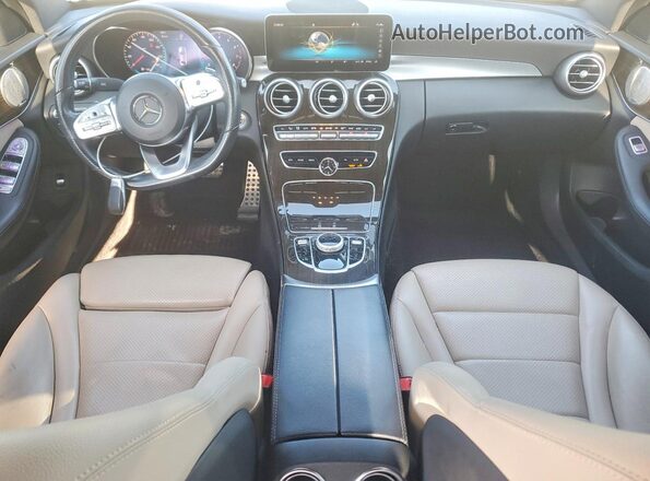 55SWF8DB6LU327252 2020 MERCEDES-BENZ C Синий Вид панели приборов