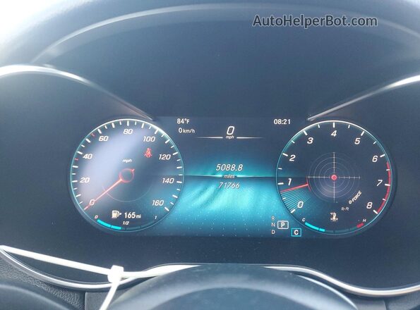 55SWF8DB6LU327252 2020 MERCEDES-BENZ C Синий Вид щитка приборов