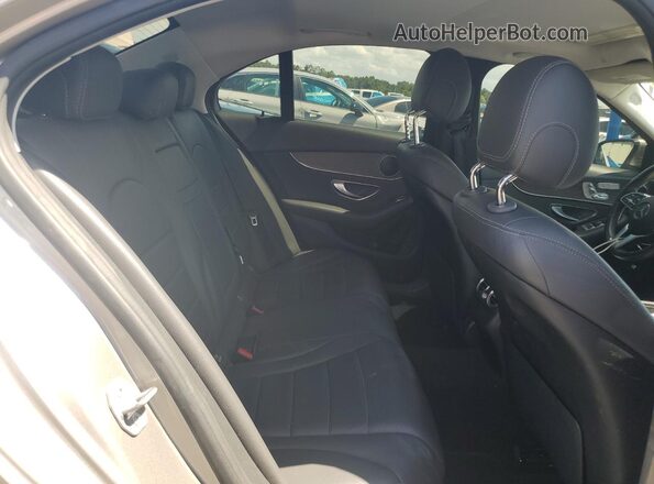 55SWF8DB7KU321717 2019 MERCEDES-BENZ C Gray Rear seats view