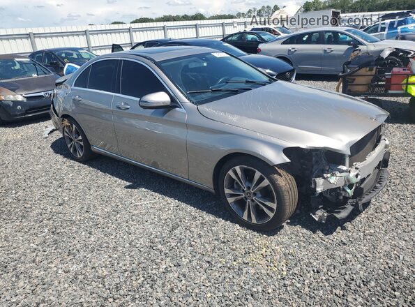 55SWF8DB7KU321717 2019 MERCEDES-BENZ C Gray Front right