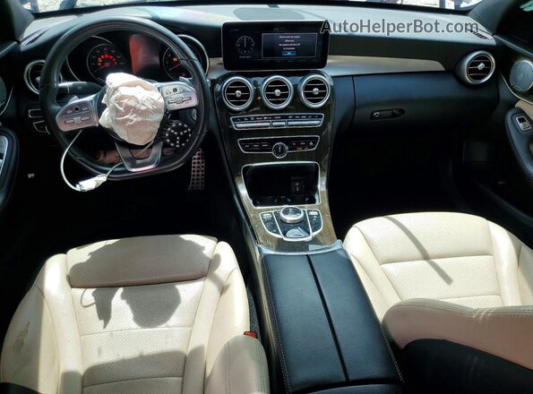 55SWF8DB9KU302733 2019 MERCEDES-BENZ C Black Вид панелі приладів
