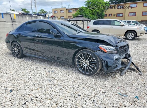 55SWF8DB9KU302733 2019 MERCEDES-BENZ C Black Передня права чверть