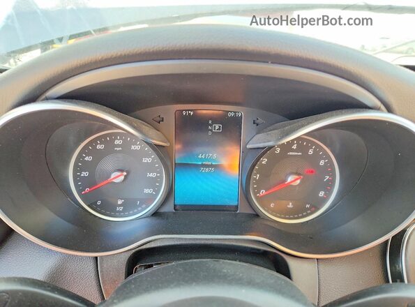 55SWF8DB9KU319032 2019 MERCEDES-BENZ C Tan Вид щитка приладів