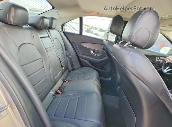55SWF8DB9KU319032 2019 MERCEDES-BENZ C Tan Вид задніх сидінь