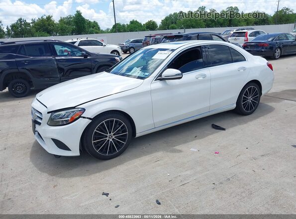 55SWF8DB9LU332557 2020 MERCEDES-BENZ C-CLASS White Przód lewy