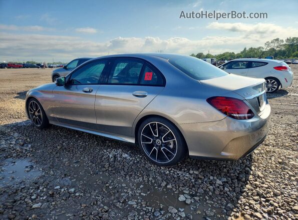 55SWF8DBXKU289457 2019 MERCEDES-BENZ C Серебряный Задняя левая четверть