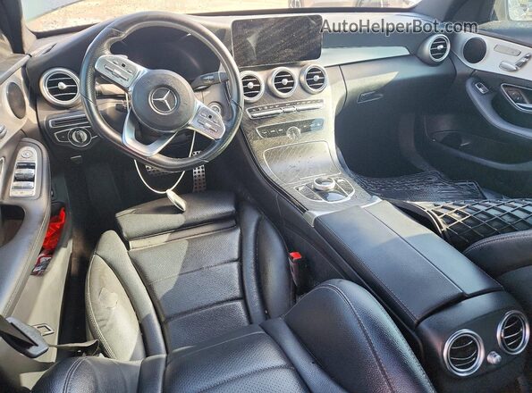 55SWF8DBXKU289457 2019 MERCEDES-BENZ C Серебряный Вид панели приборов
