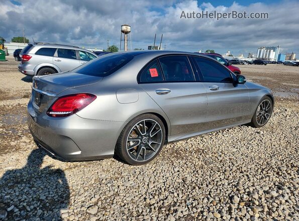 55SWF8DBXKU289457 2019 MERCEDES-BENZ C Серебряный Задняя правая четверть