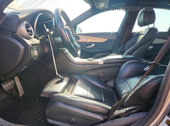 55SWF8DBXKU289457 2019 MERCEDES-BENZ C Серебряный Вид салона спереди