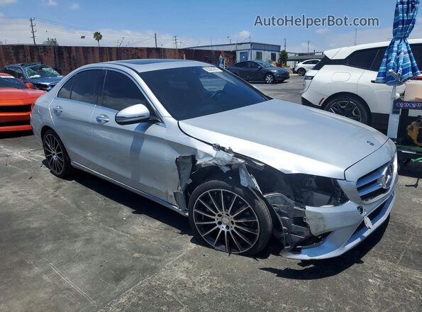 55SWF8DBXKU289524 2019 MERCEDES-BENZ C Silver Przód prawy