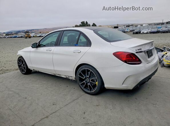 55SWF8DBXKU294271 2019 MERCEDES-BENZ C White Trasero izquierdo
