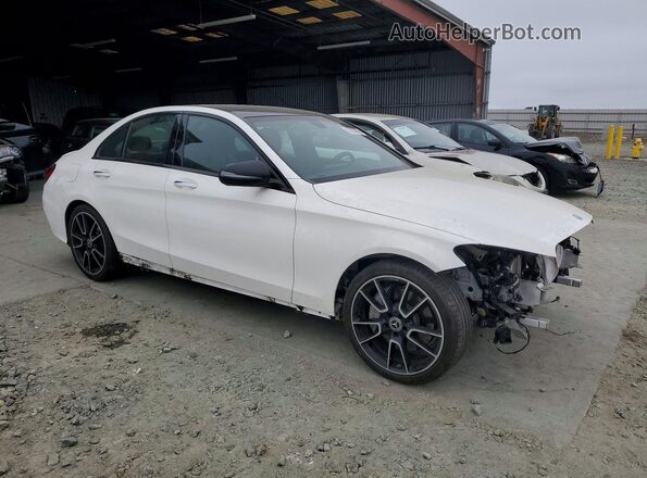 55SWF8DBXKU294271 2019 MERCEDES-BENZ C White Delantero derecho