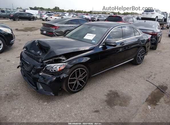 55SWF8DBXKU294660 2019 MERCEDES-BENZ C-CLASS Black Vista tres cuartos delantera izquierda
