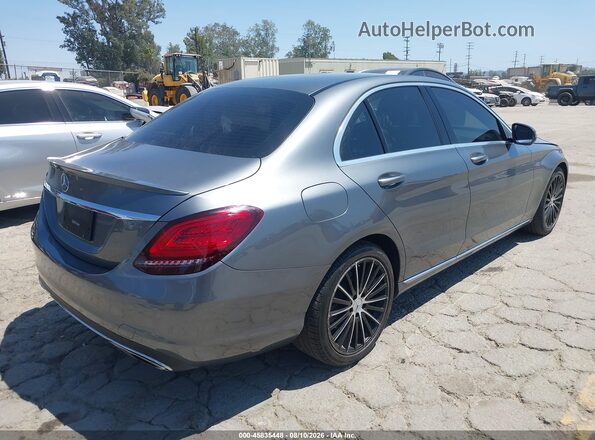 55SWF8DBXKU297347 2019 MERCEDES-BENZ C-CLASS Gray Задня права чверть