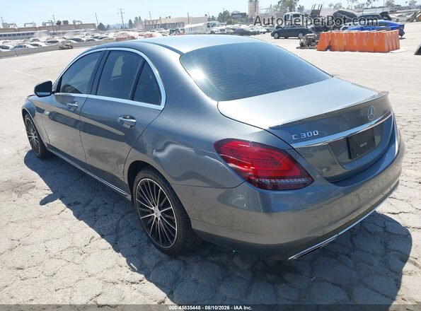 55SWF8DBXKU297347 2019 MERCEDES-BENZ C-CLASS Gray Задня ліва чверть